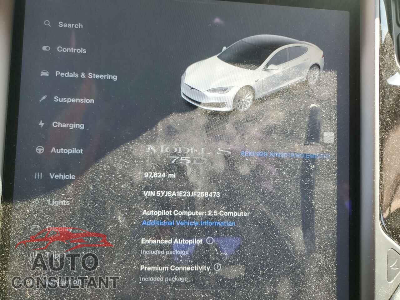 TESLA MODEL S 2018 - 5YJSA1E23JF258473