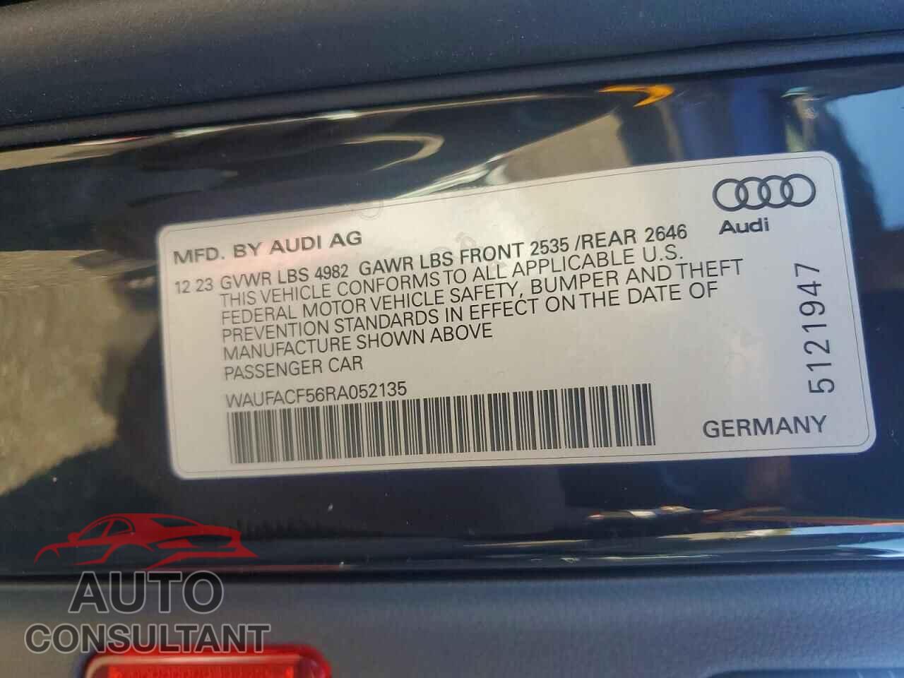 AUDI A5 2024 - WAUFACF56RA052135