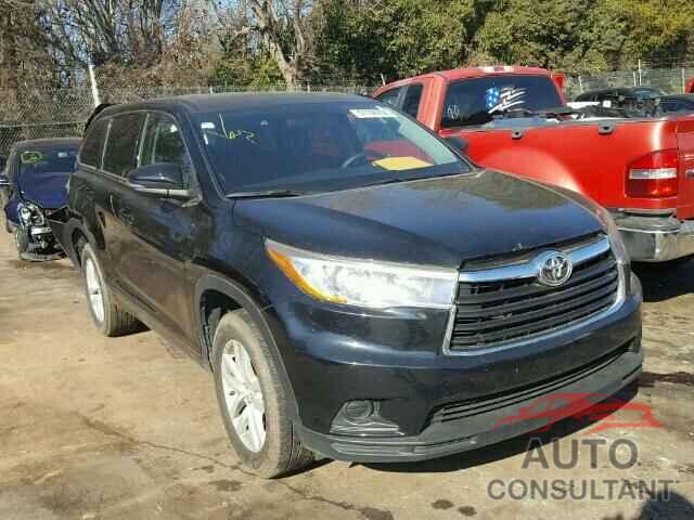 TOYOTA HIGHLANDER 2015 - 5TDZKRFH4FS108663