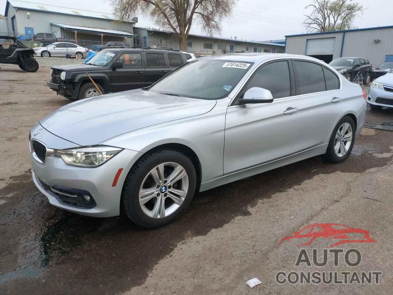 BMW 3 SERIES 2017 - WBA8B9G39HNU54566