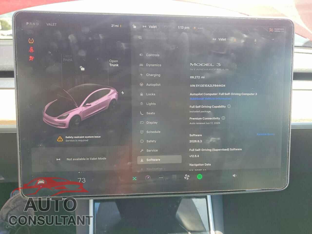TESLA MODEL 3 2020 - 5YJ3E1EA2LF644434