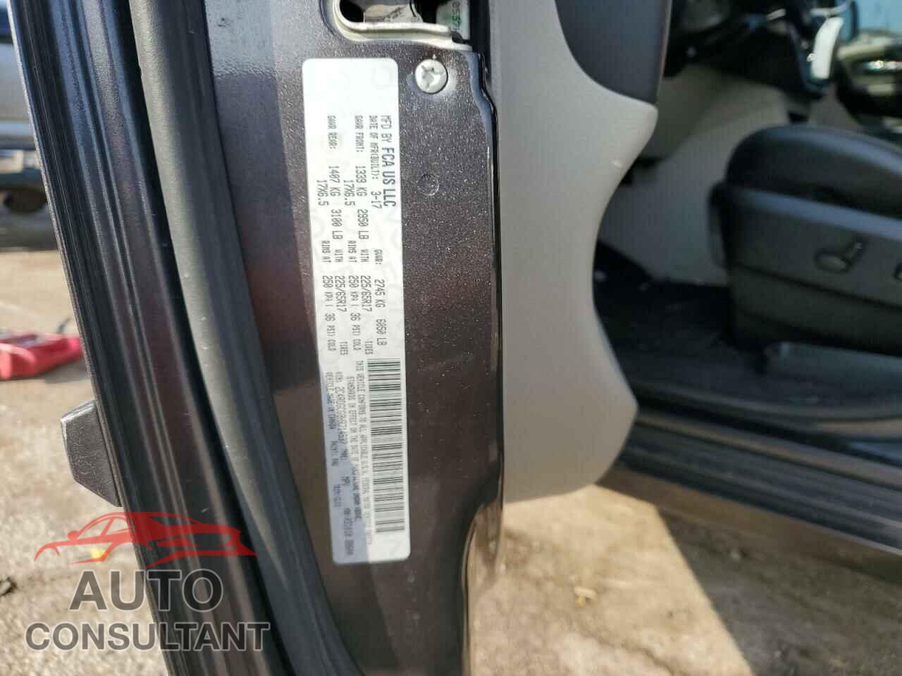 DODGE CARAVAN 2017 - 2C4RDGCG8HR714537