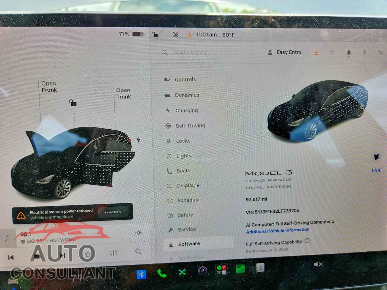 TESLA MODEL 3 2020 - 5YJ3E1EB2LF733705