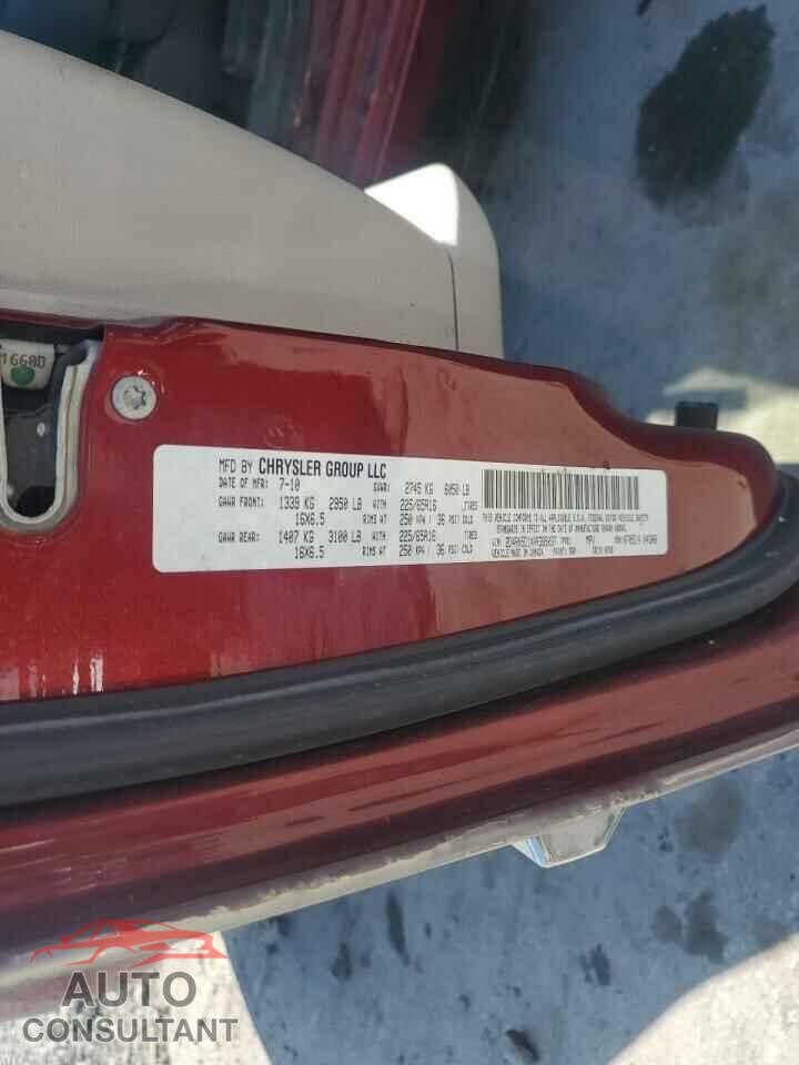 DODGE CARAVAN 2010 - 2D4RN5D1XAR389037