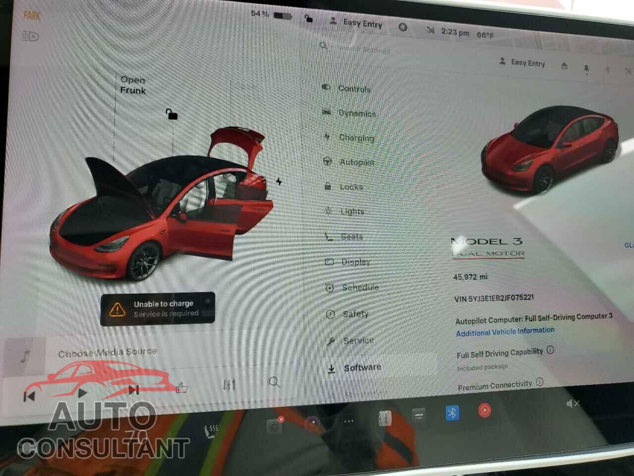 TESLA MODEL 3 2018 - 5YJ3E1EB2JF075221