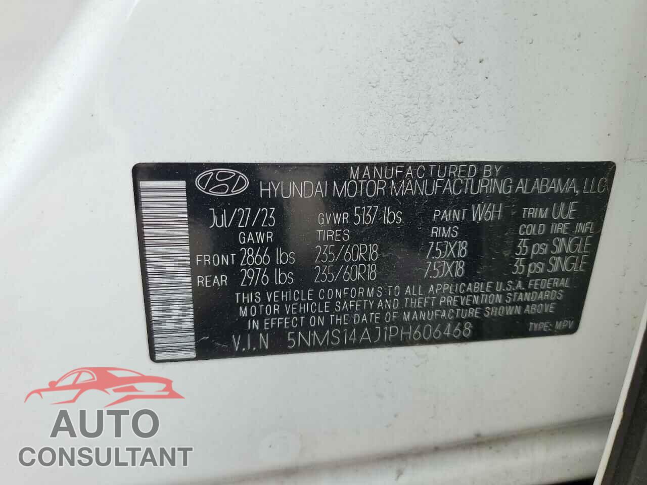 HYUNDAI SANTA FE 2023 - 5NMS14AJ1PH606468