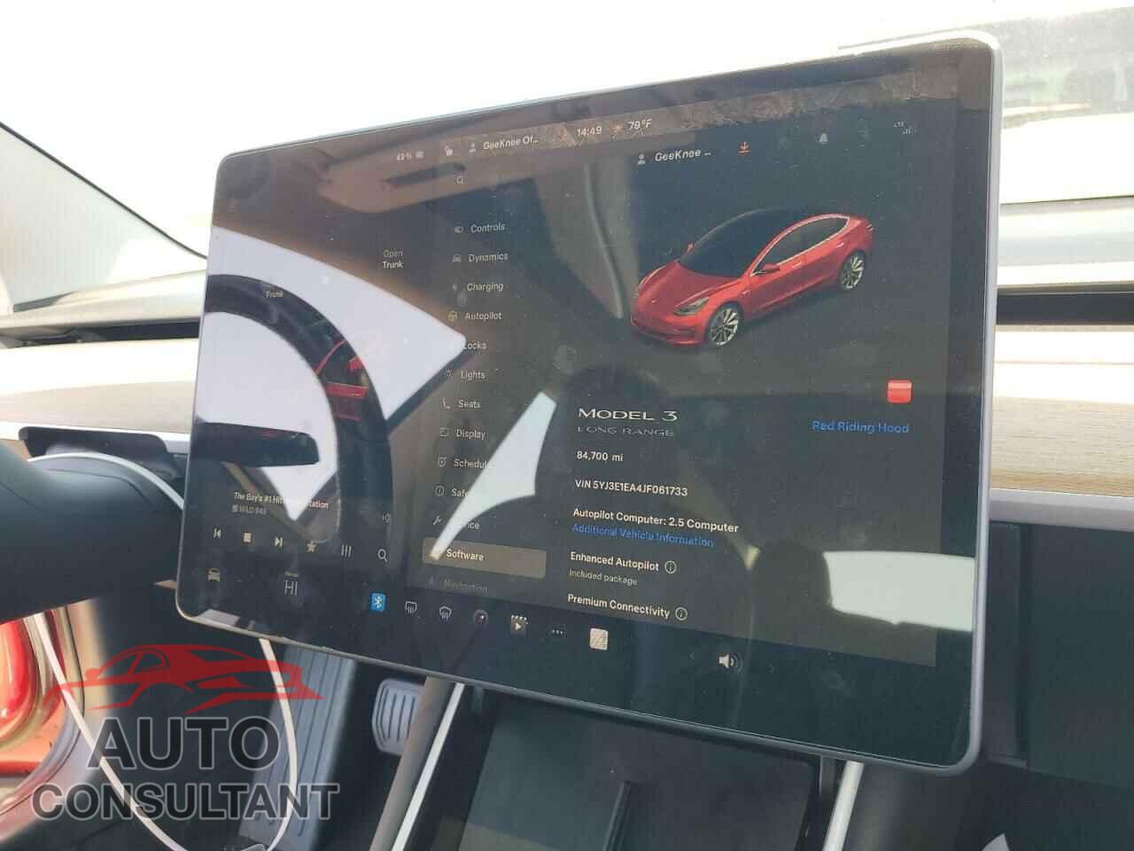 TESLA MODEL 3 2018 - 5YJ3E1EA4JF061733