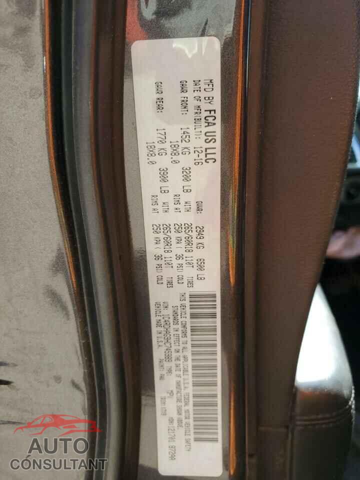 DODGE DURANGO 2017 - 1C4RDHAG9HC745989