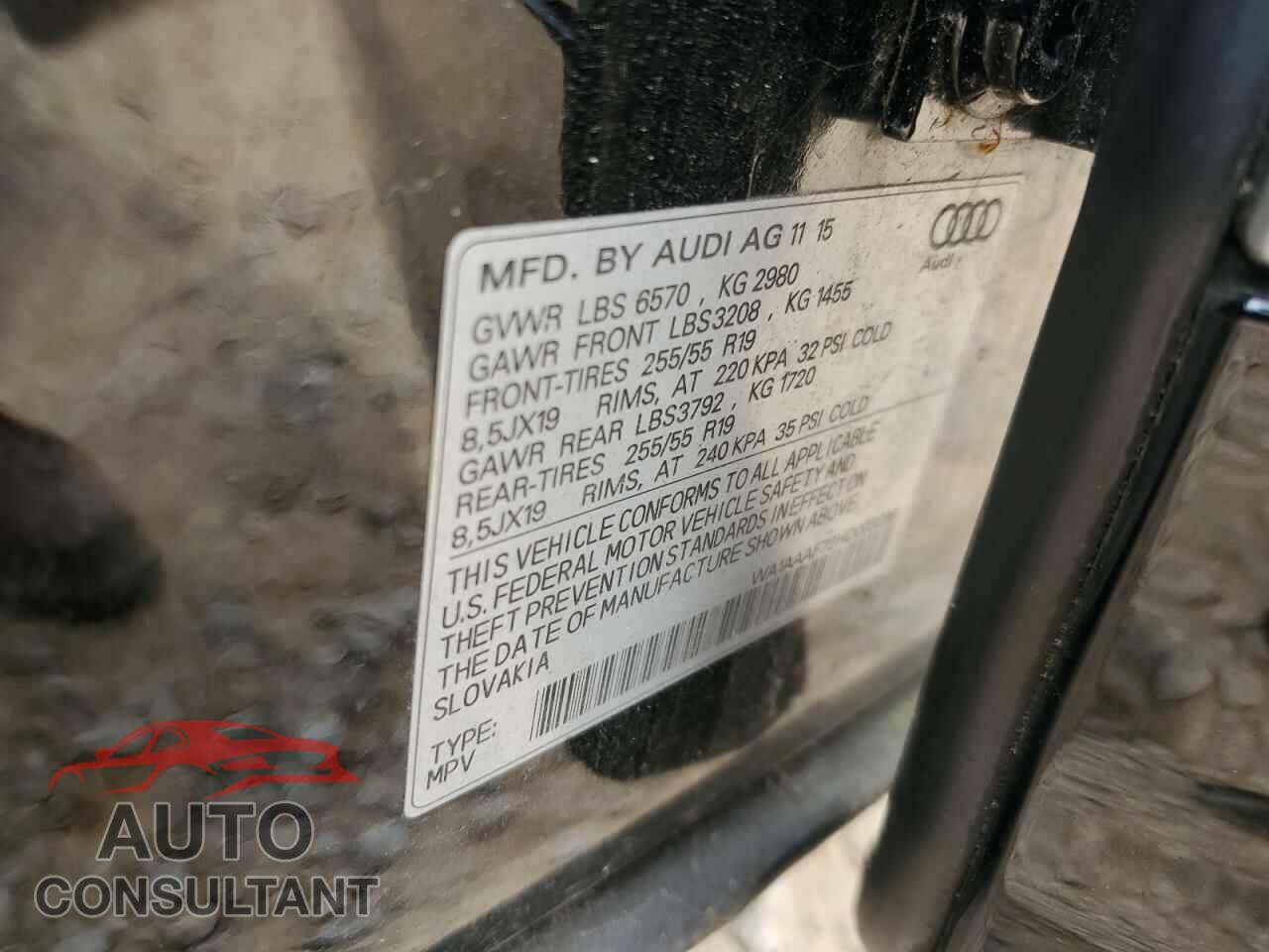 AUDI Q7 2017 - WA1AAAF72HD003296