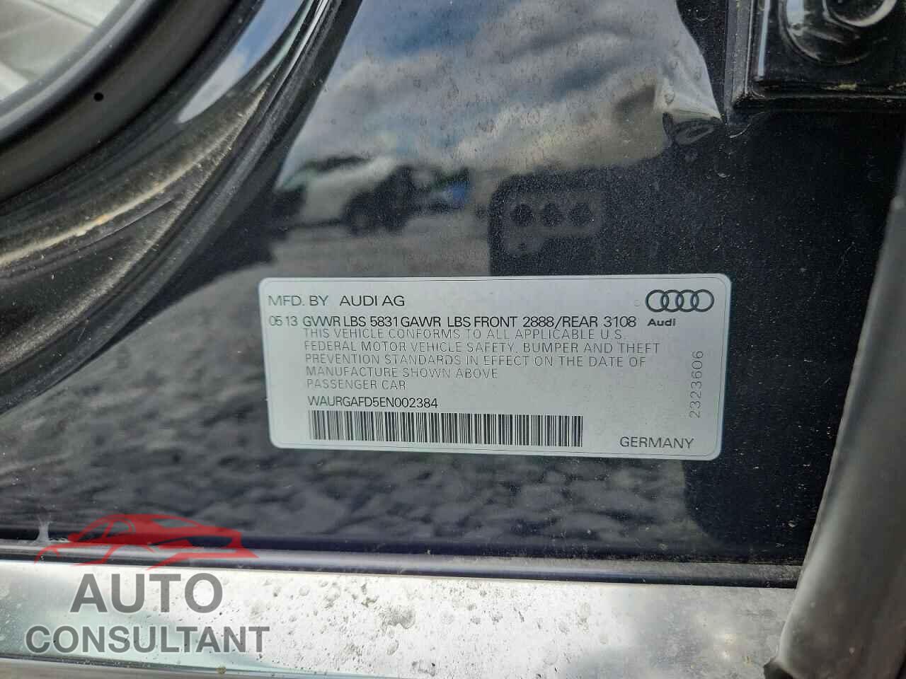 AUDI A8 2014 - WAURGAFD5EN002384