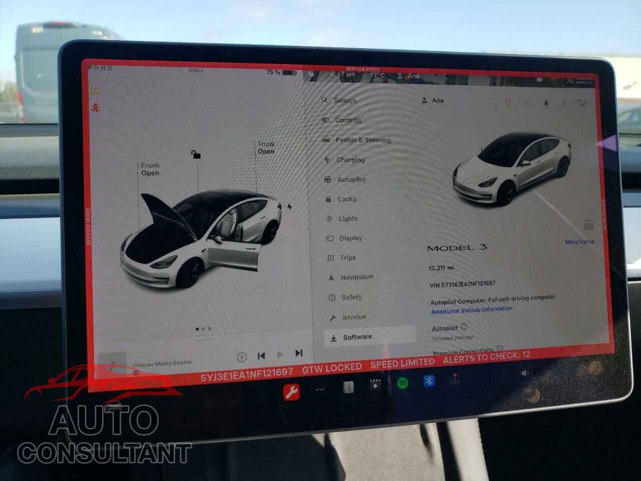 TESLA MODEL 3 2022 - 5YJ3E1EA1NF121697
