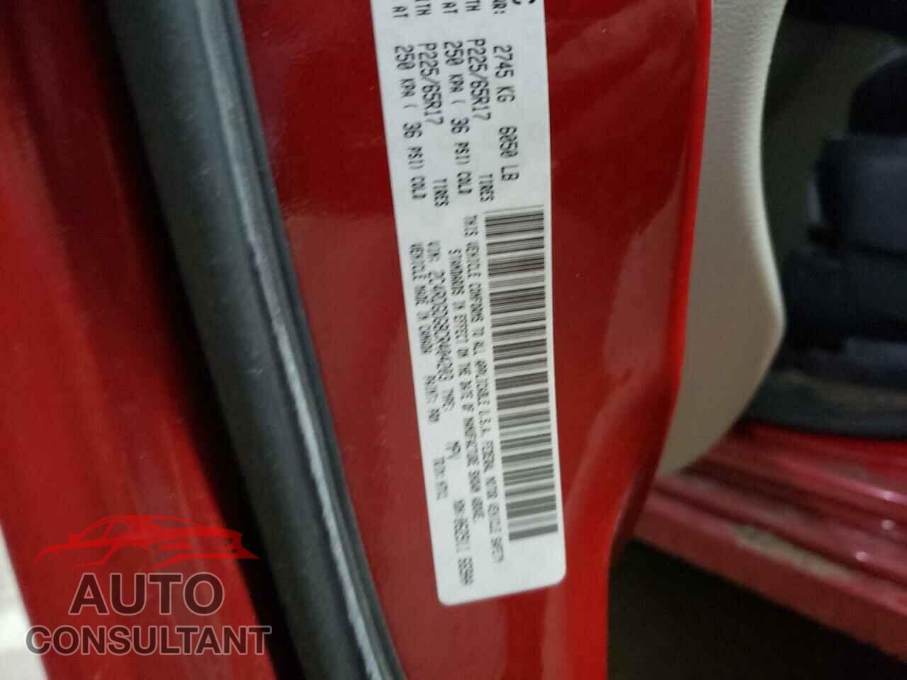 DODGE CARAVAN 2012 - 2C4RDGDG8CR404203