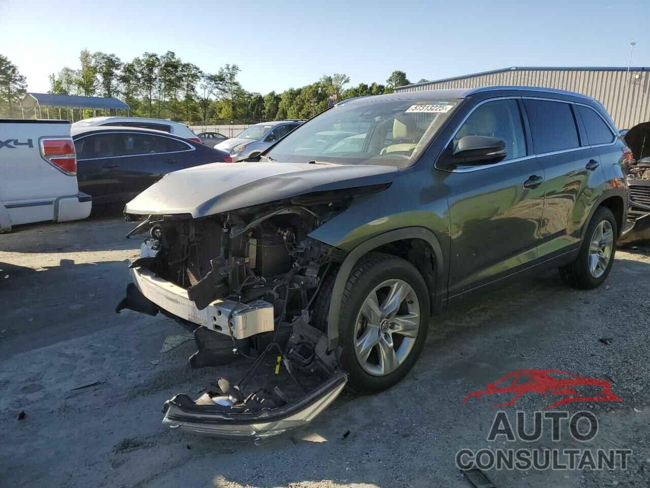 TOYOTA HIGHLANDER 2017 - 5TDYZRFH5HS222293
