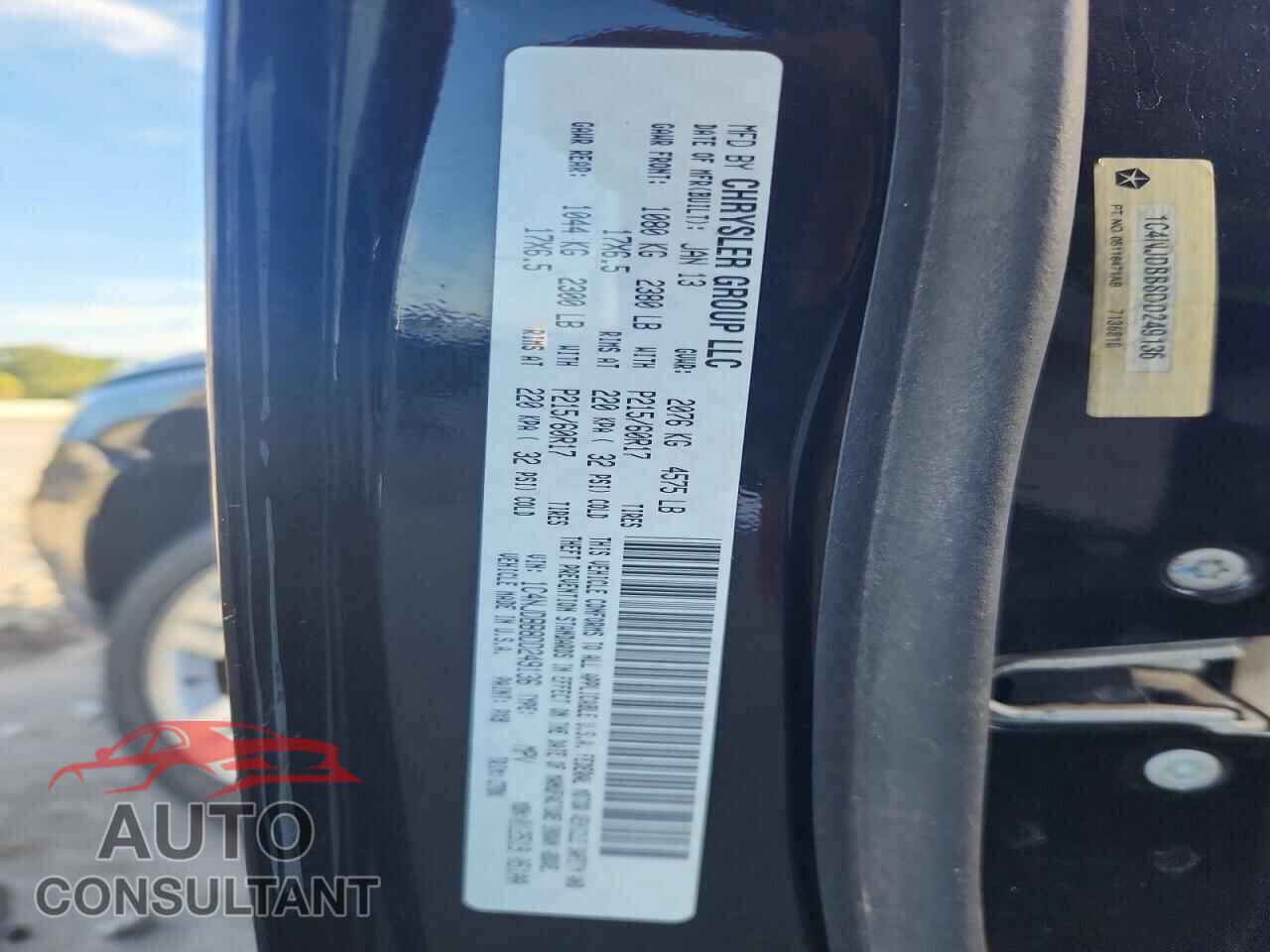 JEEP COMPASS 2013 - 1C4NJDBB8DD249136