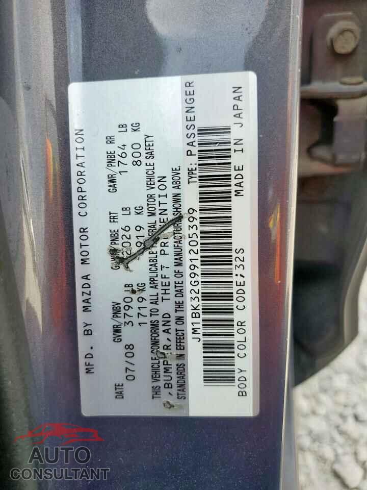 MAZDA 3 2009 - JM1BK32G991205399
