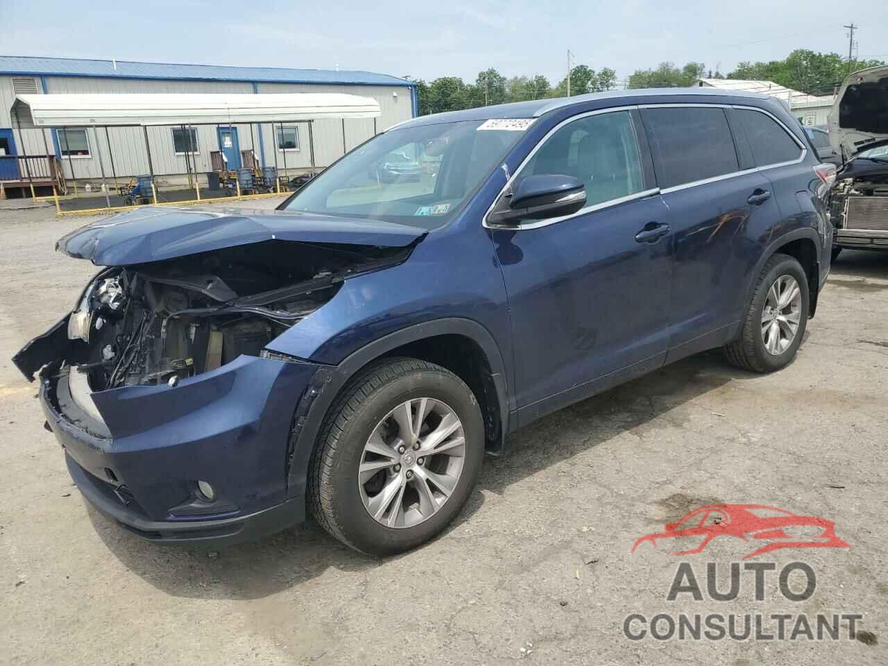 TOYOTA HIGHLANDER 2015 - 5TDJKRFH4FS212972