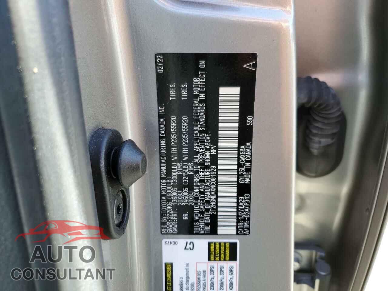 LEXUS RX450 2022 - 2T2HGMDAXNC081929