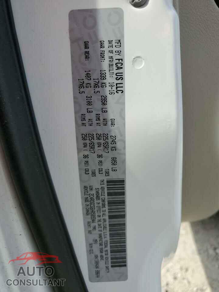 DODGE CARAVAN 2017 - 2C4RDGCG6HR589344