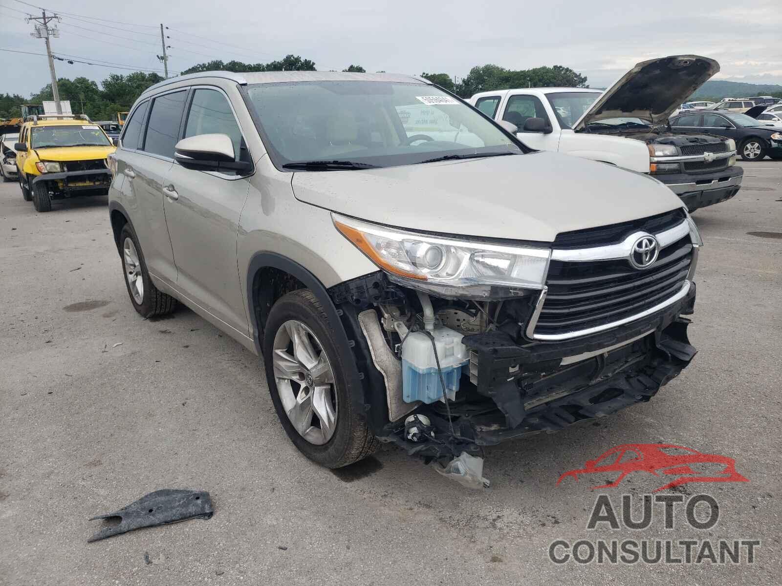 TOYOTA HIGHLANDER 2016 - 5TDYKRFH3GS139125