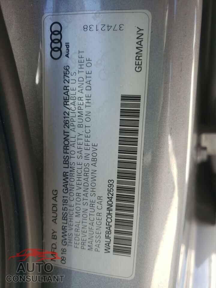 AUDI A6 2017 - WAUF8AFC0HN042593