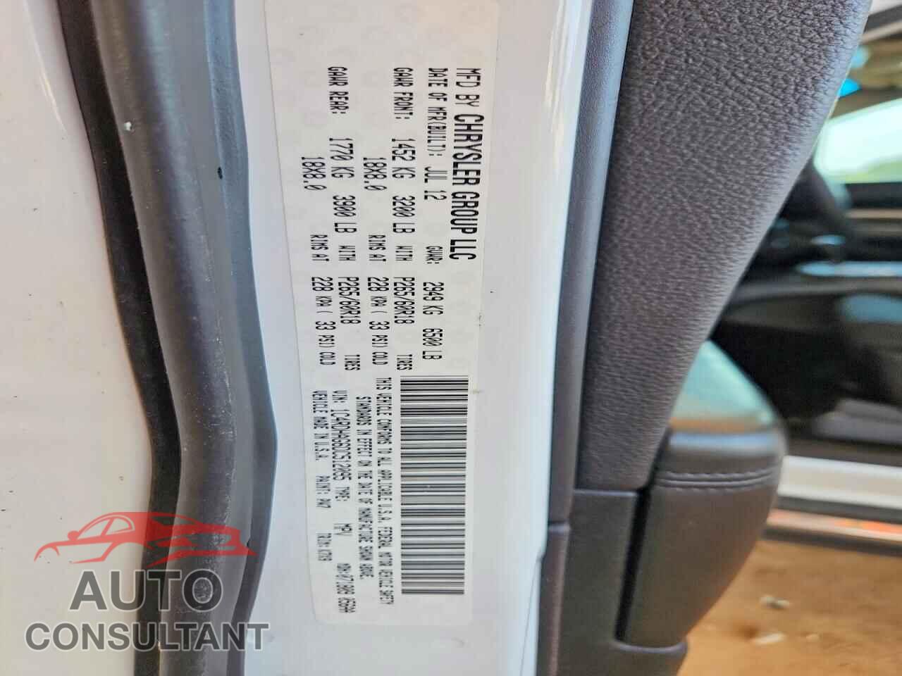 DODGE DURANGO 2013 - 1C4RDHAG6DC512095
