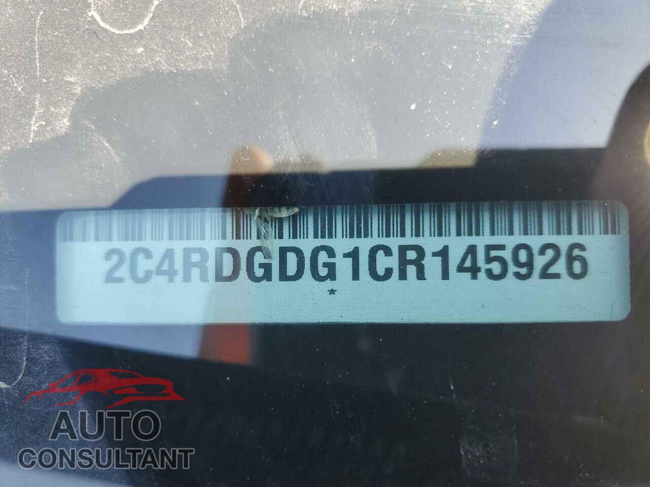 DODGE CARAVAN 2012 - 2C4RDGDG1CR145926