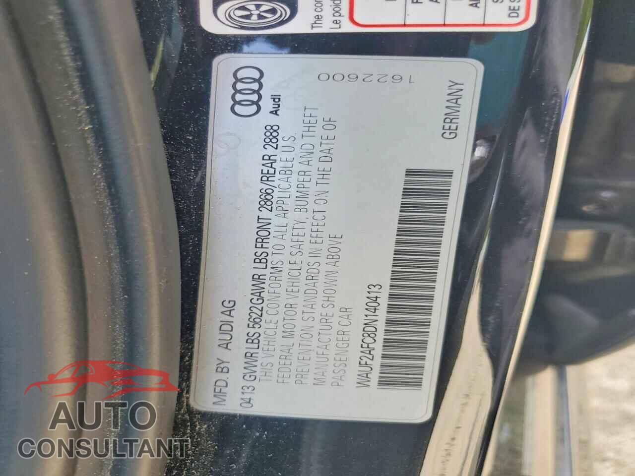 AUDI S6/RS6 2013 - WAUF2AFC8DN140413