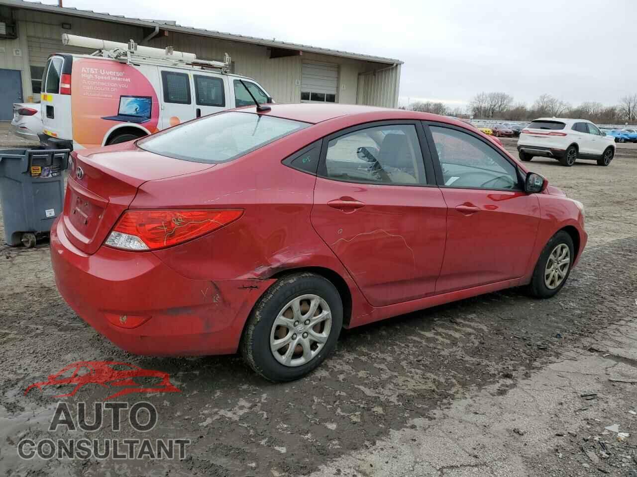 HYUNDAI ACCENT 2012 - KMHCT4AE9CU244664