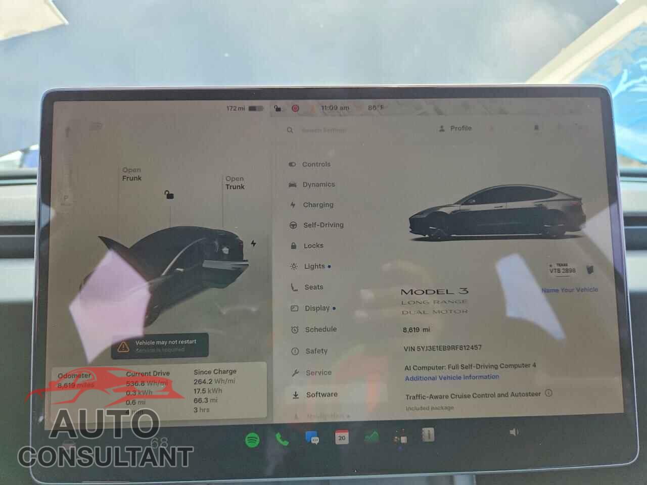TESLA MODEL 3 2024 - 5YJ3E1EB9RF812457