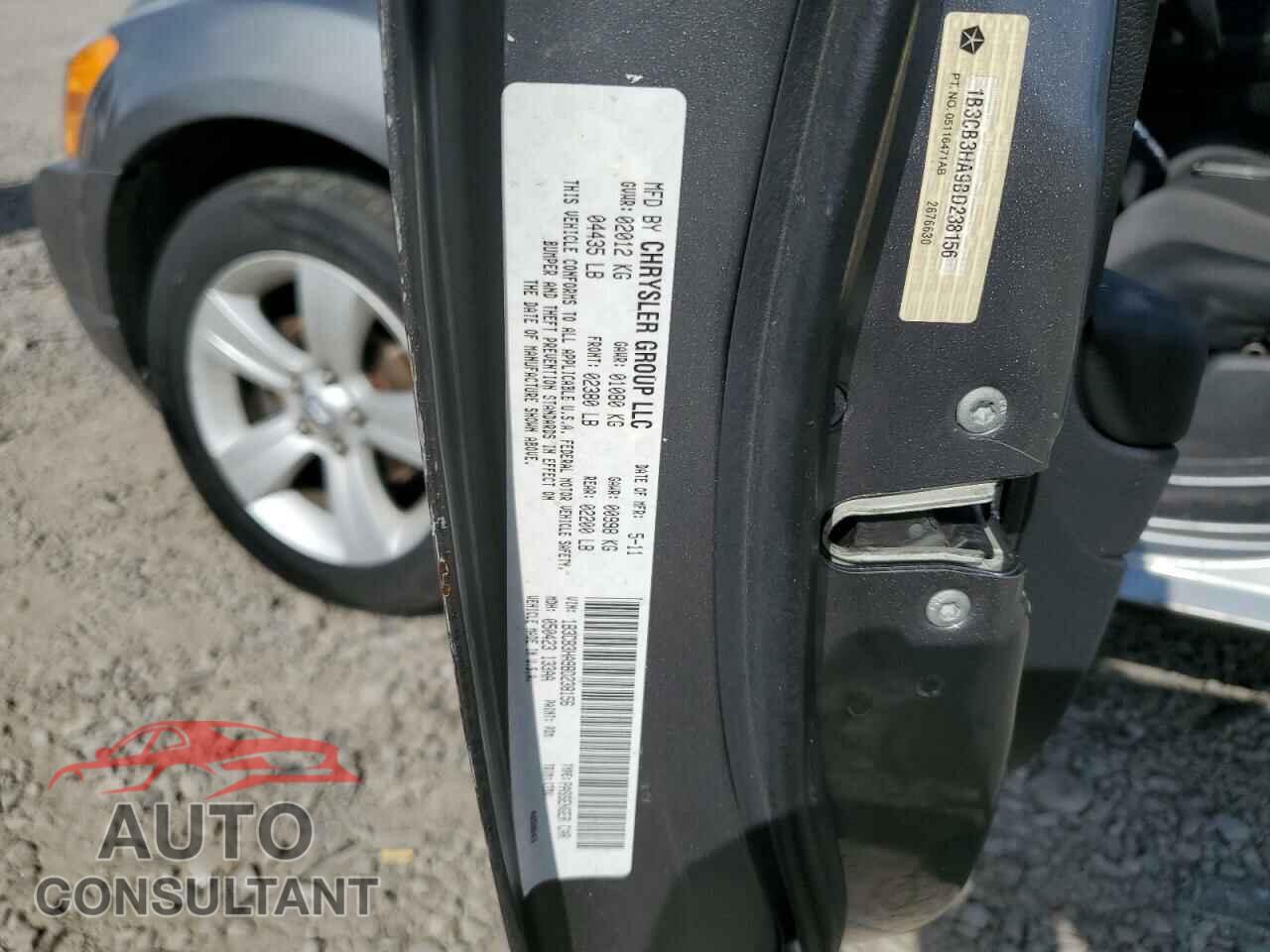 DODGE CALIBER 2011 - 1B3CB3HA9BD238156