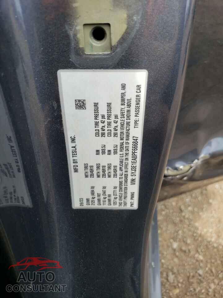 TESLA MODEL 3 2023 - 5YJ3E1EA8PF666847