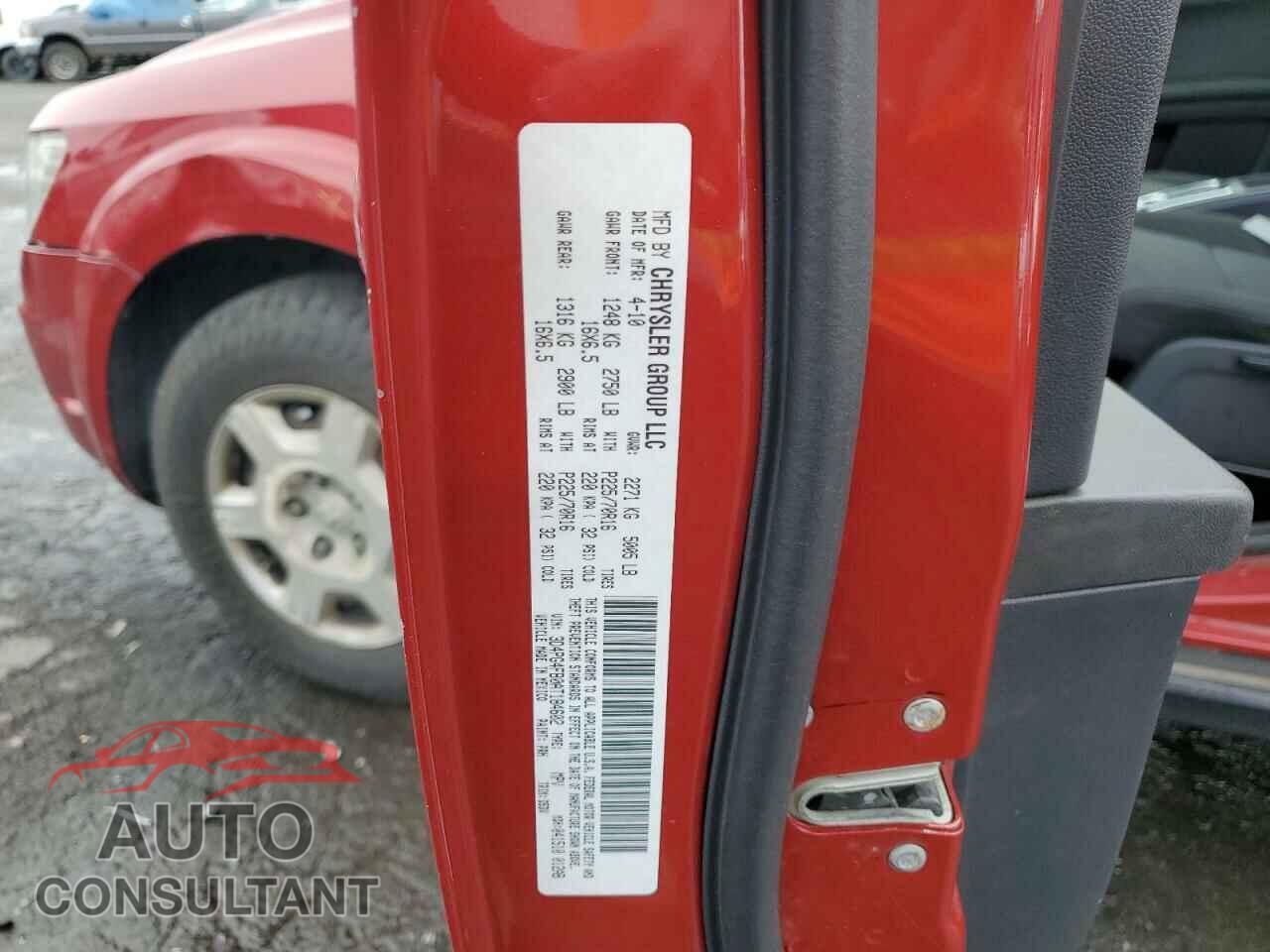 DODGE JOURNEY 2010 - 3D4PG4FB0AT184602