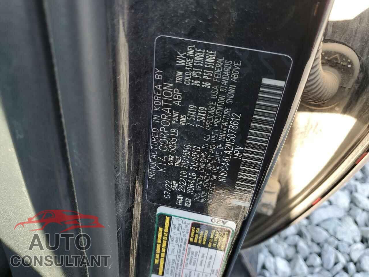 KIA EV6 GT LIN 2022 - KNDC44LA2N5078612