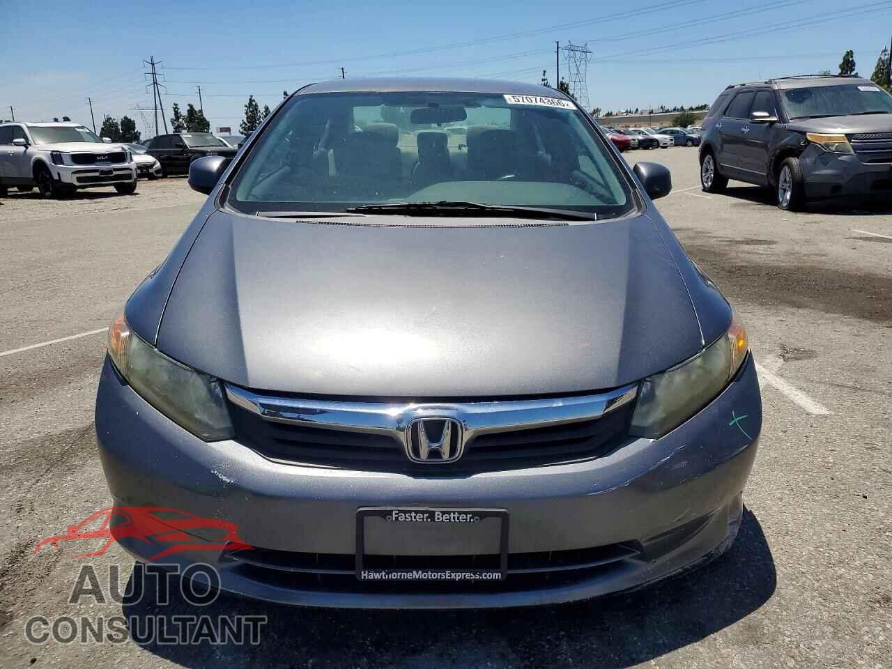 HONDA CIVIC 2012 - 2HGFB2F5XCH322309