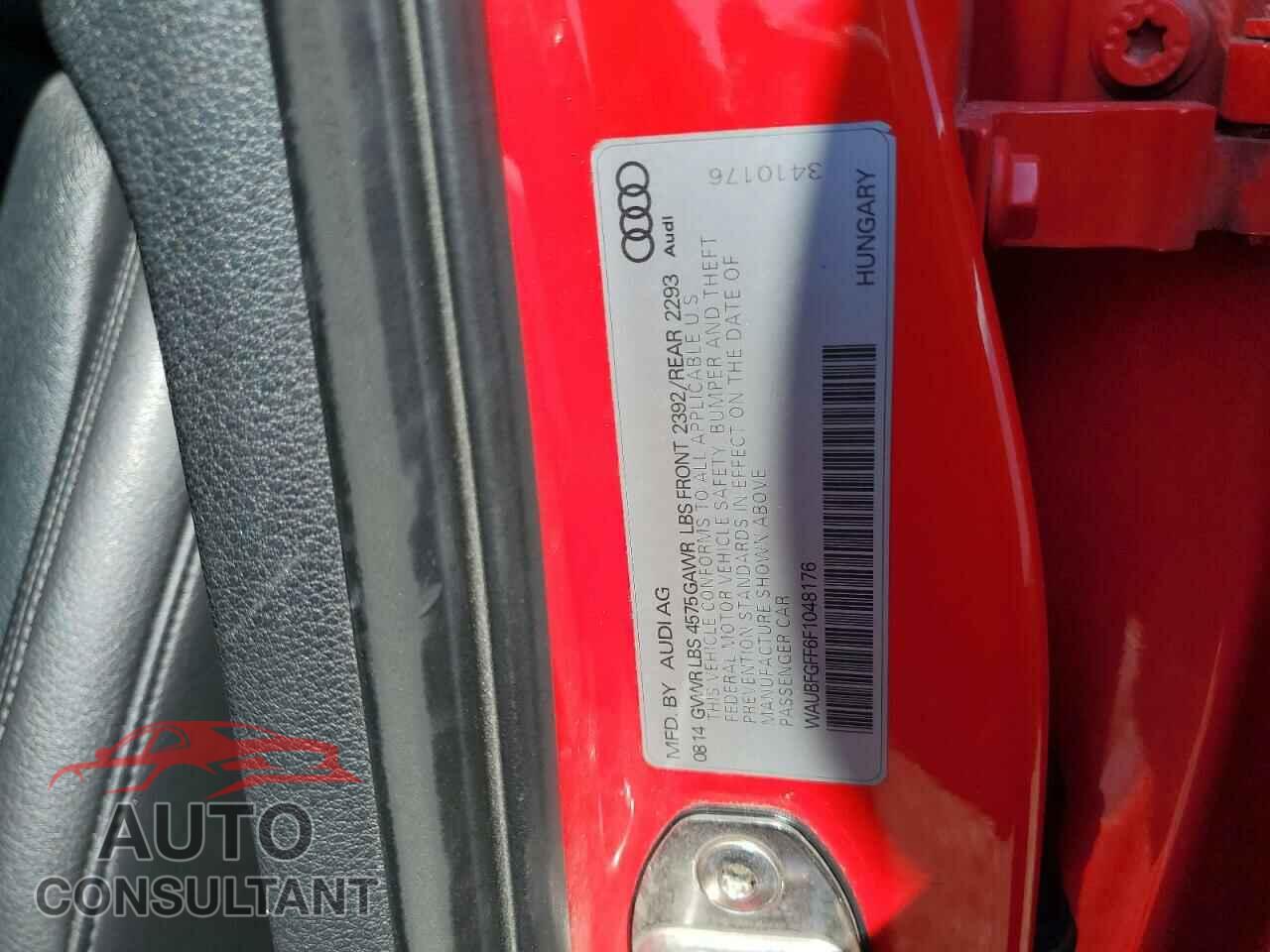 AUDI A3 2015 - WAUBFGFF6F1048176