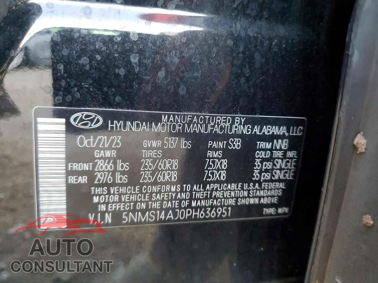 HYUNDAI SANTA FE 2023 - 5NMS14AJ0PH636951