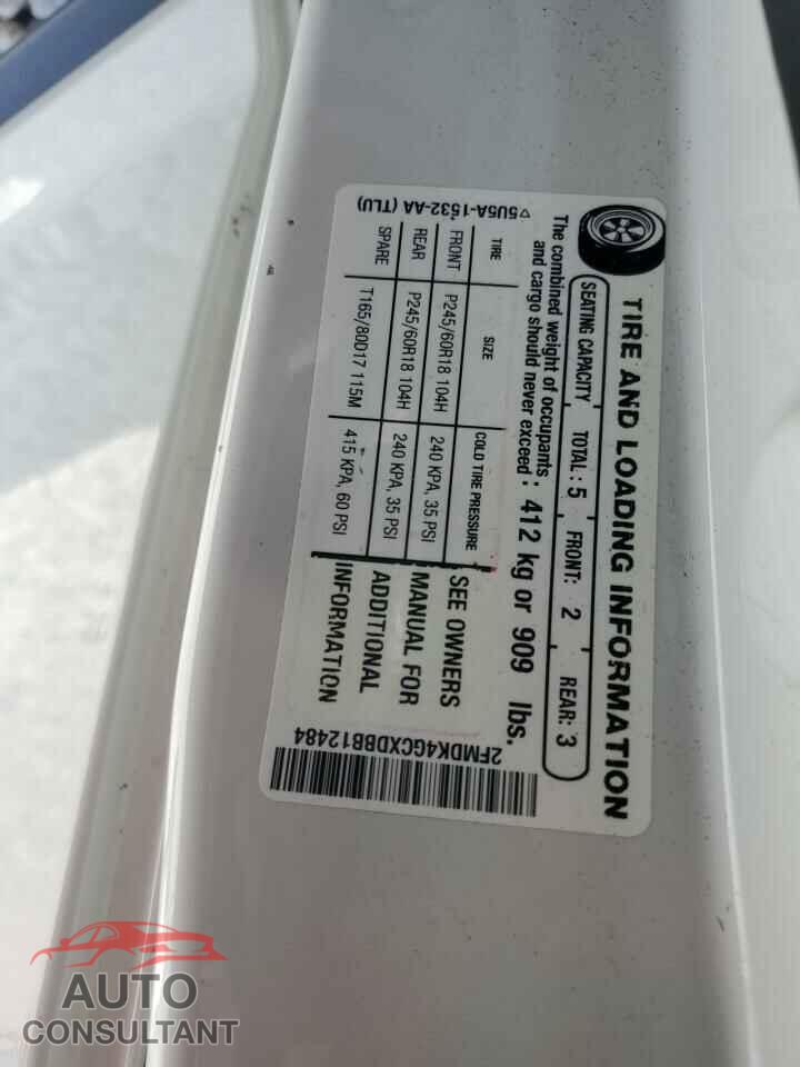 FORD EDGE 2013 - 2FMDK4GCXDBB12484