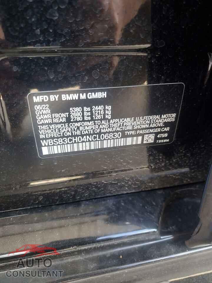 BMW M5 2022 - WBS83CH04NCL06830