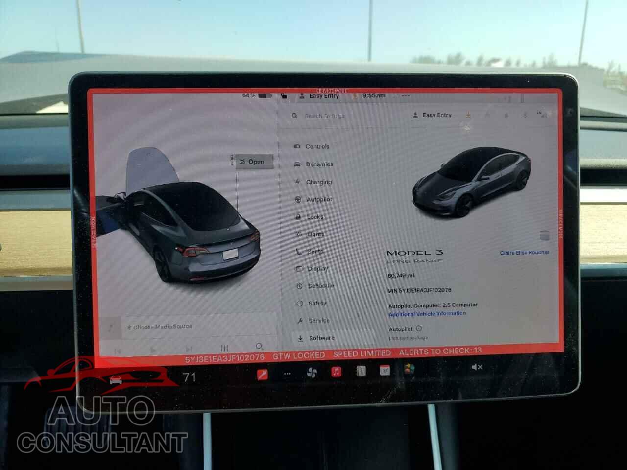 TESLA MODEL 3 2018 - 5YJ3E1EA3JF102076