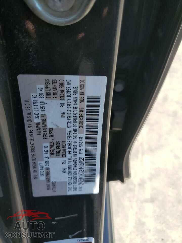 MAZDA 3 2017 - 3MZBN1K72HM151521