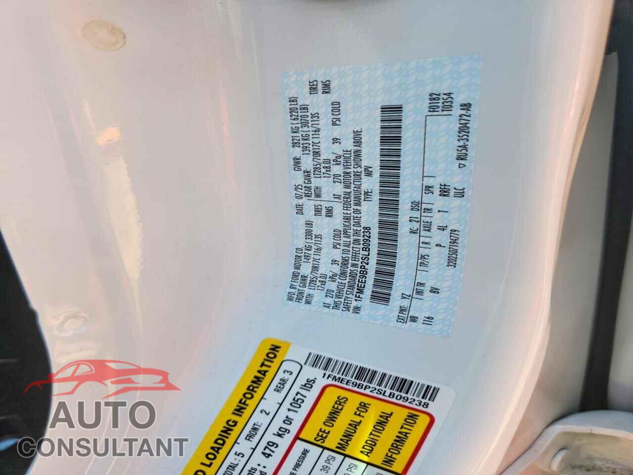 FORD BRONCO 2025 - 1FMEE9BP2SLB09238