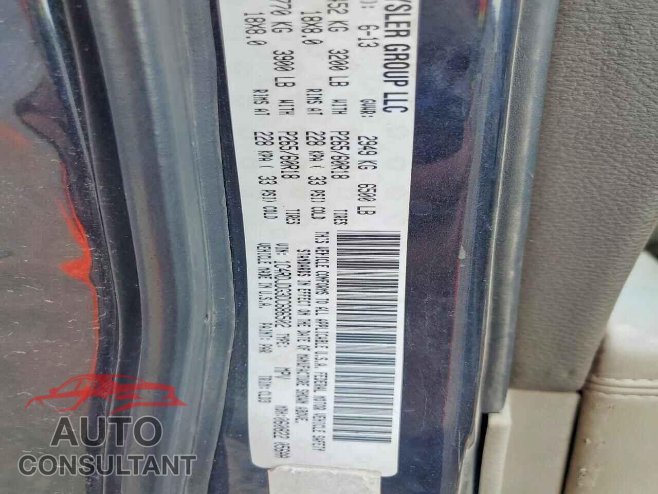DODGE DURANGO 2013 - 1C4RDJDG3DC686502