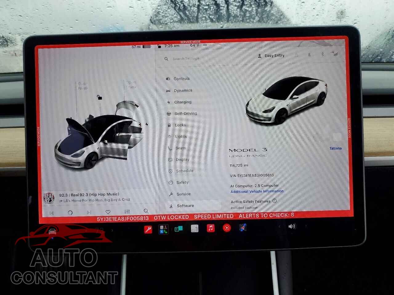 TESLA MODEL 3 2018 - 5YJ3E1EA8JF005813