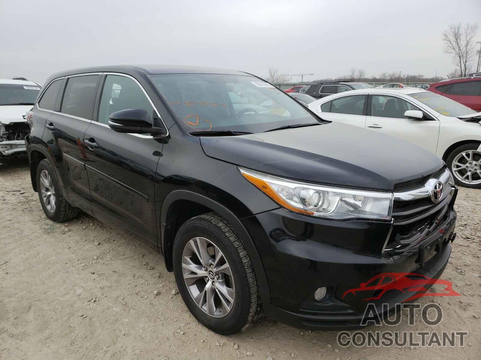 TOYOTA HIGHLANDER 2016 - 5TDBKRFH0GS304067