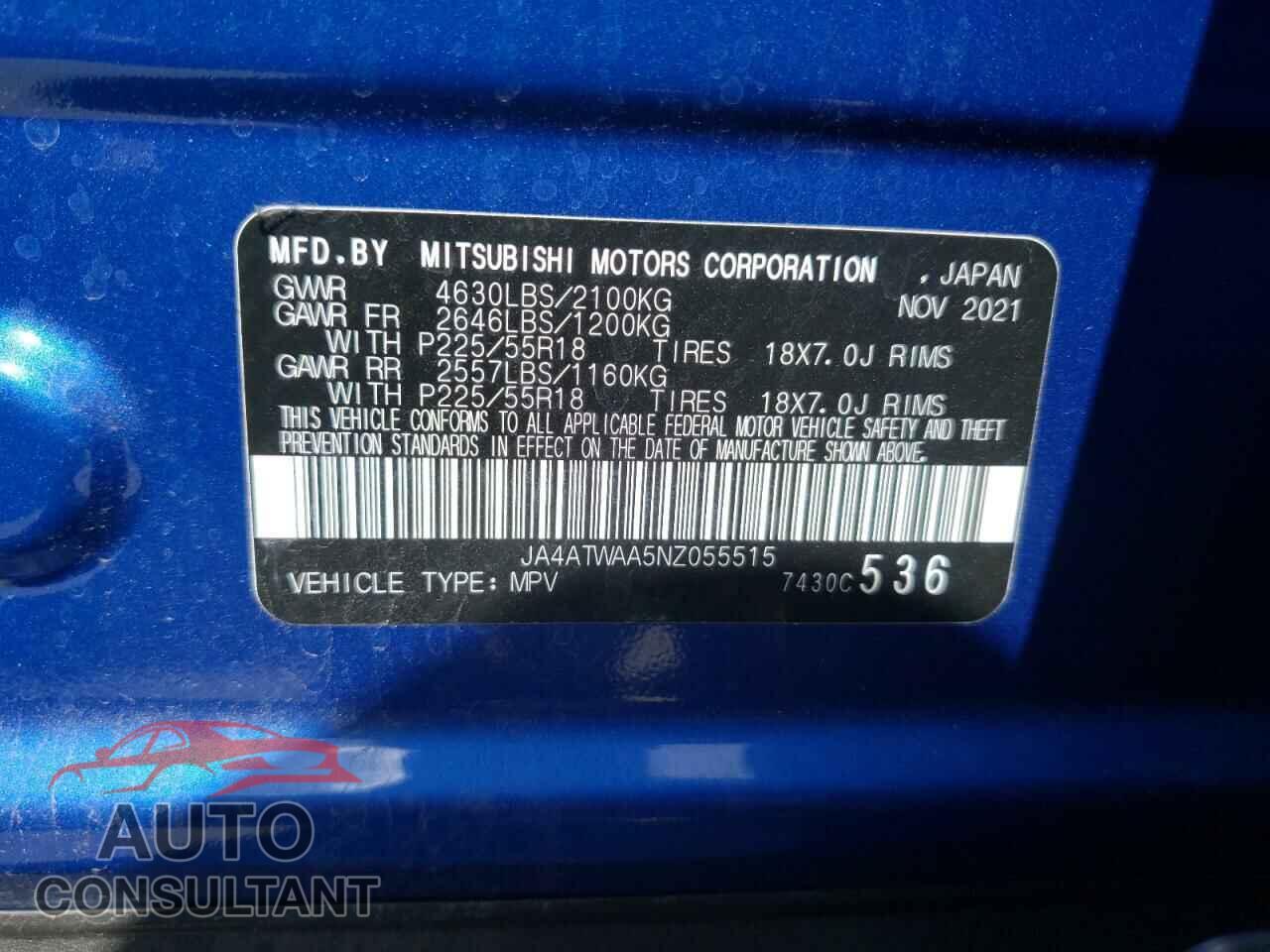 MITSUBISHI ECLIPSE 2022 - JA4ATWAA5NZ055515