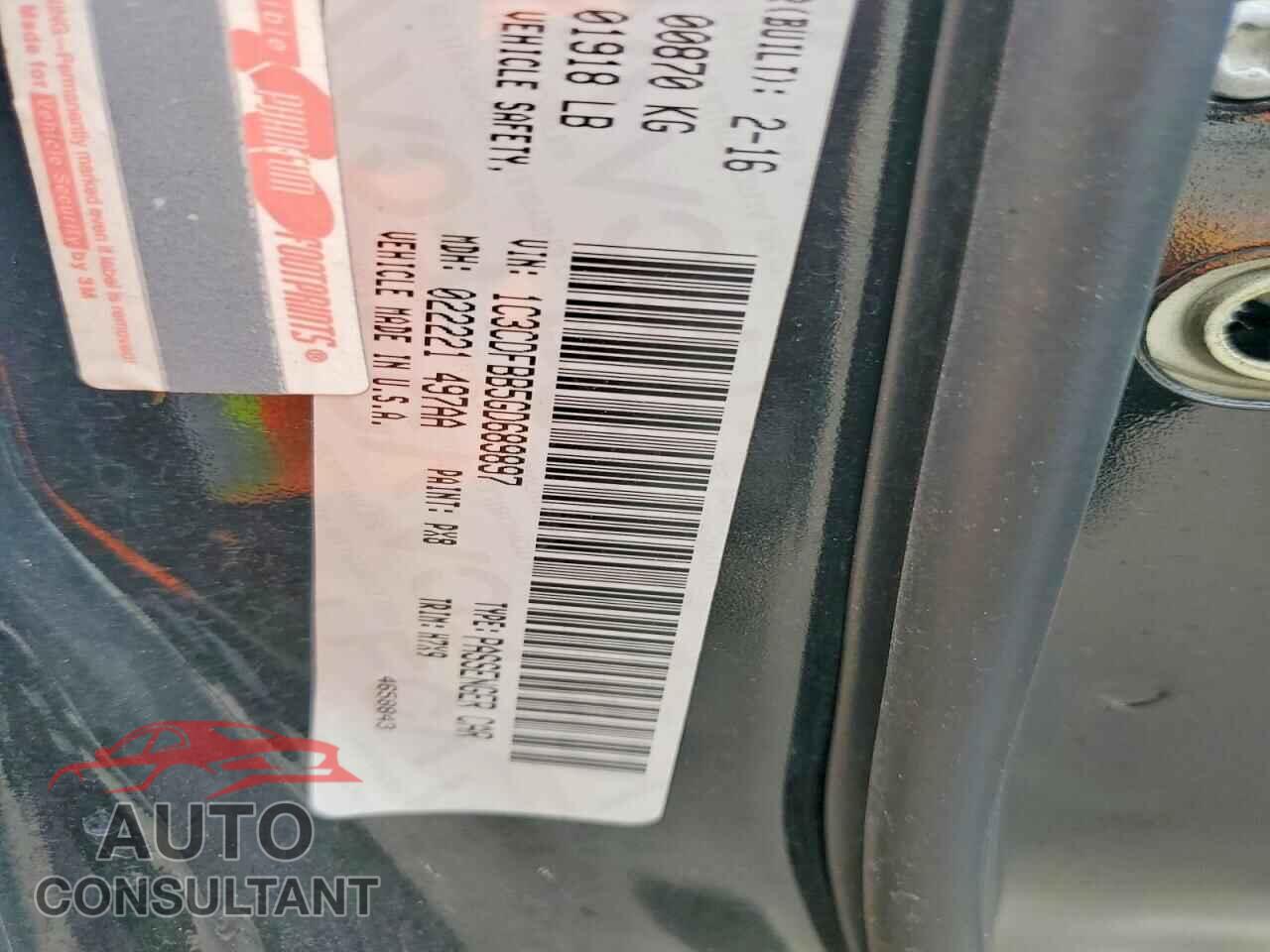DODGE DART 2016 - 1C3CDFBB5GD689897
