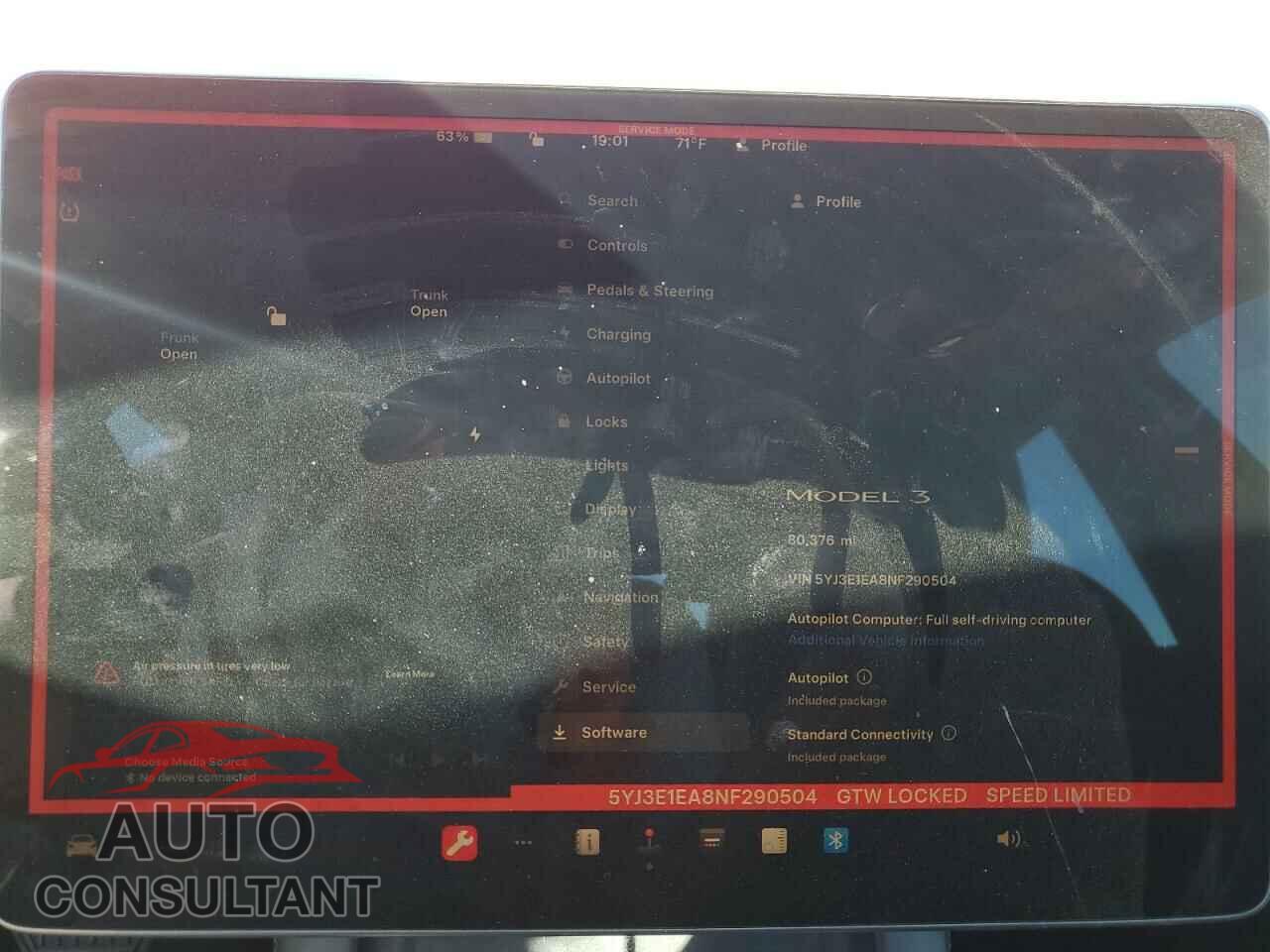 TESLA MODEL 3 2022 - 5YJ3E1EA8NF290504