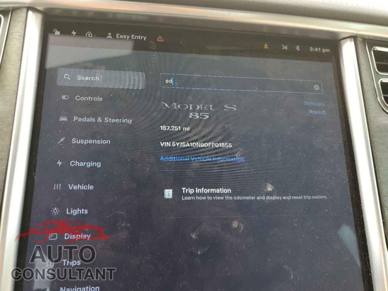 TESLA MODEL S 2013 - 5YJSA1DN9DFP01855