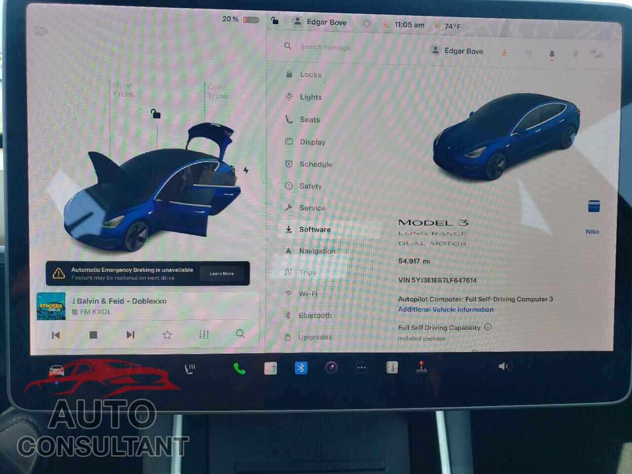 TESLA MODEL 3 2020 - 5YJ3E1EB7LF647614