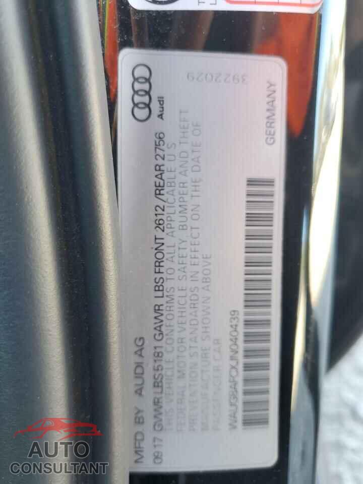 AUDI A6 2018 - WAUG8AFCXJN040439